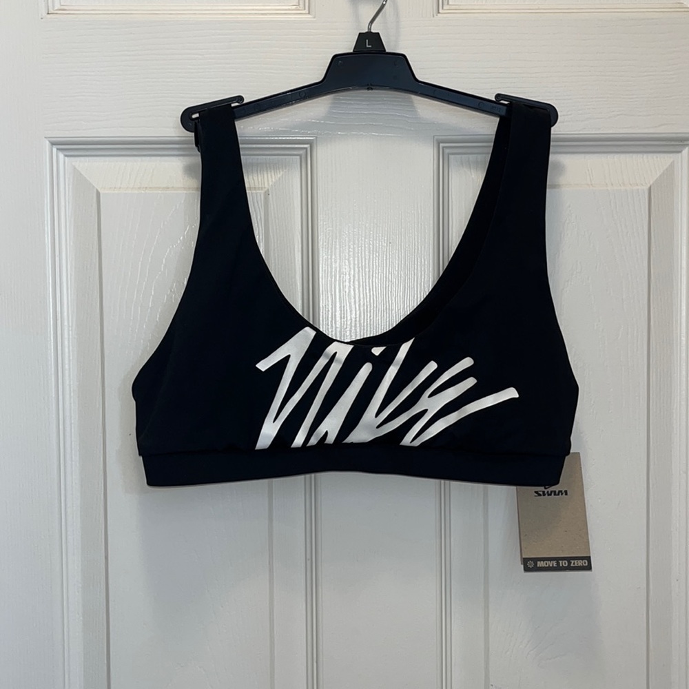 Nike black swim bra